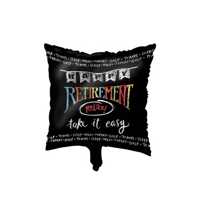 Creative Converting Retirement Chalk Mylar Balloon (045977)