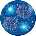 Creative Converting Fireworks and Flags Dessert Plates, 8 Pack (319632)