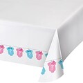 Creative Converting Bow or Bowtie Gender Reveal Plastic Tablecloth (727041)