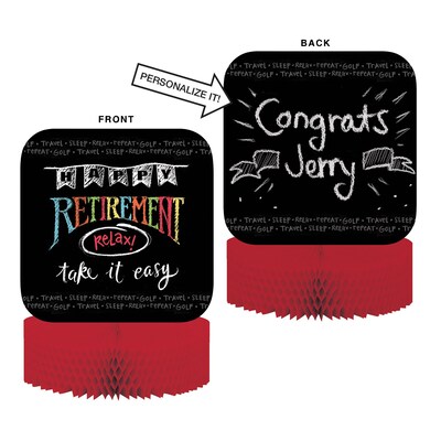 Creative Converting Retirement Chalk Centerpiece (265977)
