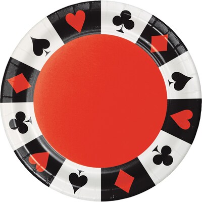 Creative Converting Card Night Paper Plates 8 pk (428630)