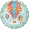 Creative Converting Up, Up, and Away Hot Air Balloon Paper Plates 8 pk (427606)