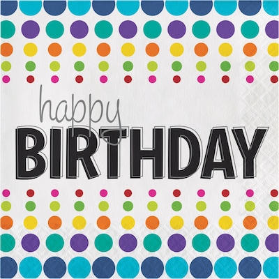 Creative Converting Birthday Pop Lunch Napkins, 16/Pack (665834)