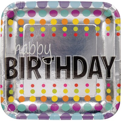 Creative Converting Birthday Pop Paper Dinner Plates, 8/Pack (425834)