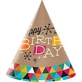 Creative Converting Birthday Kraft Party Hat 8 pk (205980)