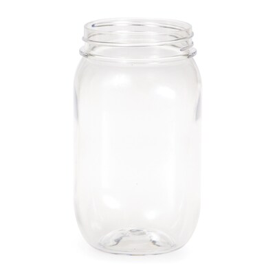 Creative Converting Plastic Mason Jar, Clear (058706)