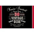 Creative Converting Vintage Dude 50th Birthday Invitations 8 pk (891567)