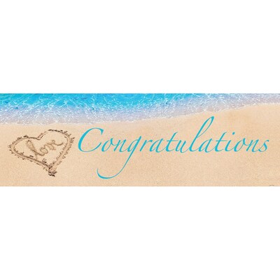 Creative Converting Beach Love Giant Party Banner (297363)