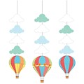Creative Converting Up, Up, and Away Hot Air Balloon Hanging Cutouts 3 pk (315326)