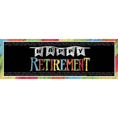 Creative Converting Retirement Chalk Hanging Cutouts, 3 Pack (995977)
