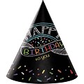 Creative Converting Chalk Birthday Party Hats 8 pk (205971)