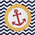 Creative Converting Ahoy Matey Nautical Lunch Napkins, 16/Pack (667226)