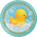 Creative Converting Rubber Duck Bubble Bath Plates, 8/Pack (427058 )