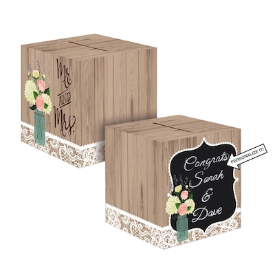 Creative Converting Rustic Wedding Card Box (088706)