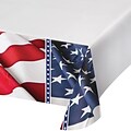 Creative Converting American Flag Plastic Tablecloth (319642)