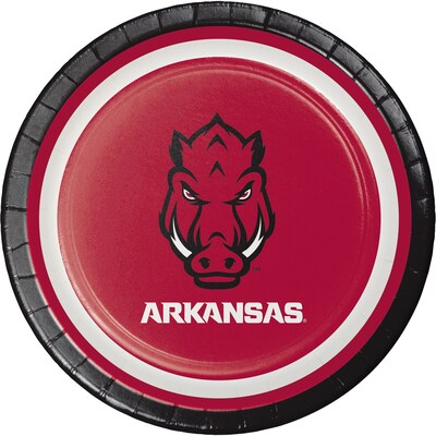 Creative Converting University of Arkansas Dessert Plates, 24 Count (DTC419855PLT)