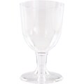 Creative Converting Silver Rimmed 5.5 oz Plastic Champagne Flutes, 8 Pack (317312)