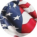 Creative Converting American Flag Dessert Plates, 8 Pack (319639)