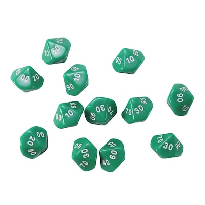 Learning Advantage Place Value Dice, Tens, Set of 12 (CTU7303)
