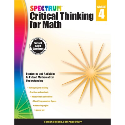 Carson-Dellosa Critical Thinking for Math, Grade 4 (CD-705116)