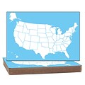Flipside U.S. Map Dry Erase Board, Two-Sided, Class Pack of 12 (FLP11222)