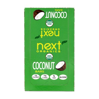 Next Organics Coconut Bars, 1.2 Oz, 12 Count (220-00951)
