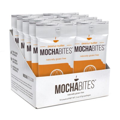 Mocha Bites Peanut Butter, 2 oz, 10 Count (220-00979)