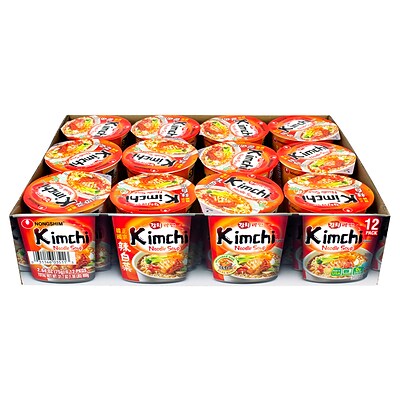 Nongshim Kimchi Noodle Soup, 2.6 Oz, 12 Count (220-00982)
