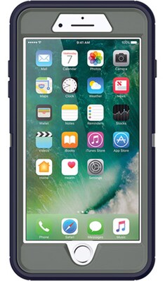 OtterBox Defender Carrying Case & Holster for iPhone 7 Plus/8 Plus, Stormy Peaks (77-56826)
