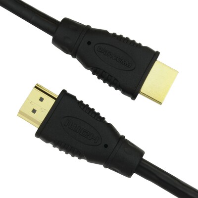 Datacomm Electronics 46-1012-bk 10.2gbps High-speed HDMI Cable (12ft)