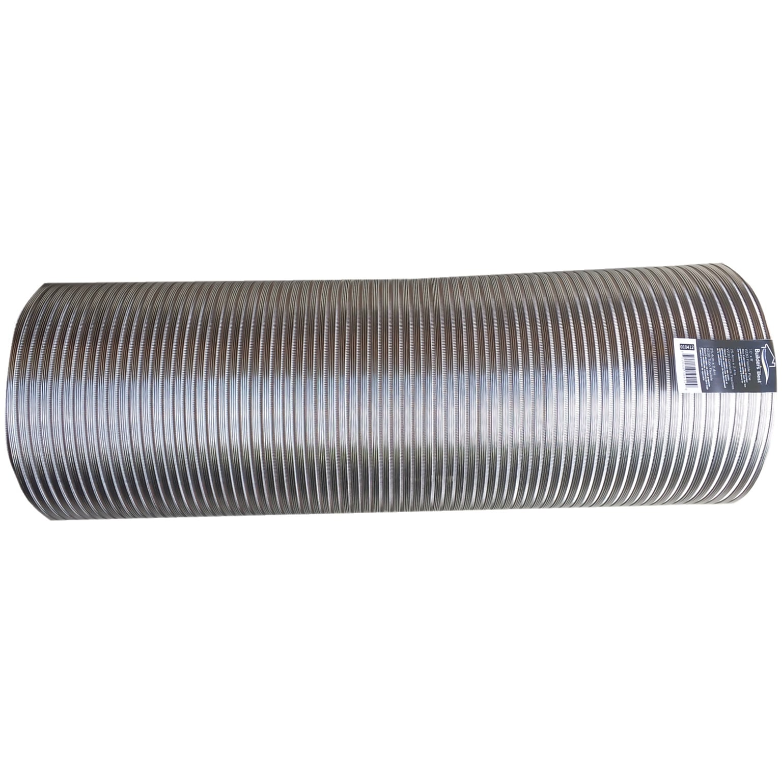 Builders Best Semi-Rigid Aluminum Duct, 8ft (10 dia) (110412)