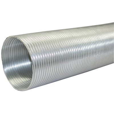 Builders Best Silver Diameter Semi-Rigid Aluminum Duct, 6 x 8 (111586)