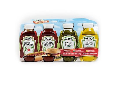 Heinz Picnic Pack, Ketchup/Relish/Mustard, 4/Pack (220-00444)