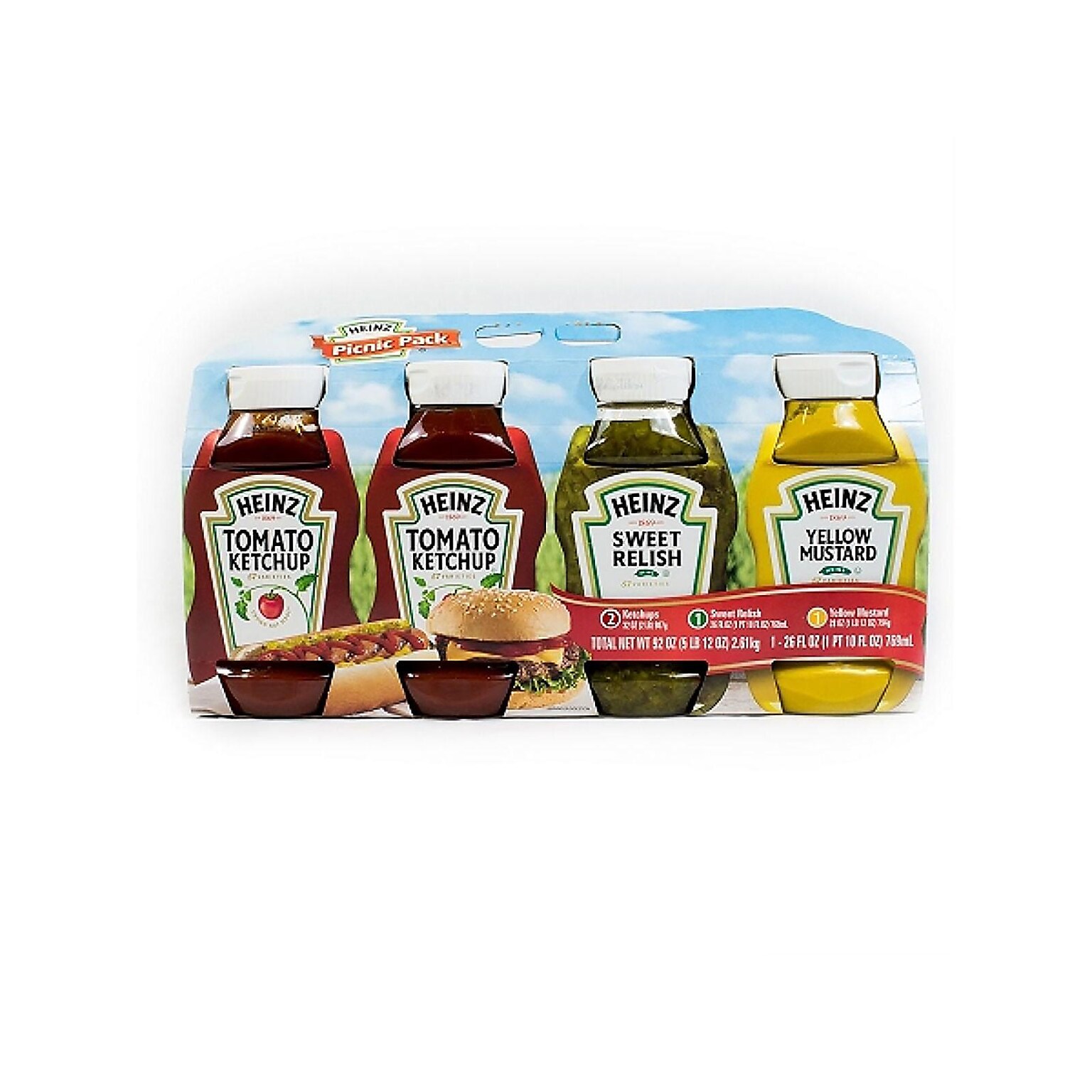 Heinz Picnic Pack Condiment Set, 52 oz., 4/Pack (220-00444)