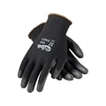 G-Tek 33-B125 Polyurethane Coated Nylon Gloves, XL, 13 Gauge, Black, 12 Pairs (33-B125/XL)