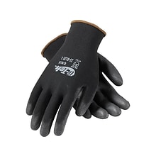G-Tek 33-B125 Polyurethane Coated Gloves, XL, 13 Gauge, Black, 12 Pairs (33-B125/XL)