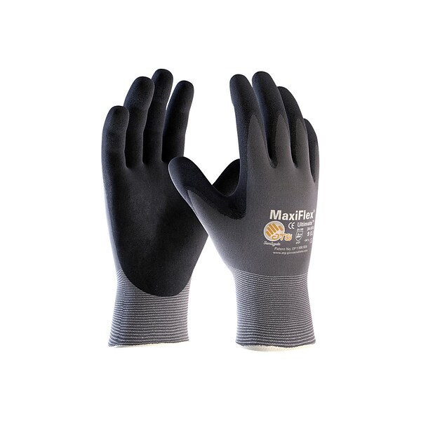 MaxiFlex Endurance Nitrile Gloves, Gray/Black, Dozen (34-844/XL)