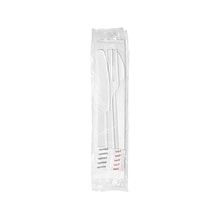 Berkley Square Individually Wrapped Plastic Assorted Cutlery Set, Medium-Weight, White, 250/Carton (