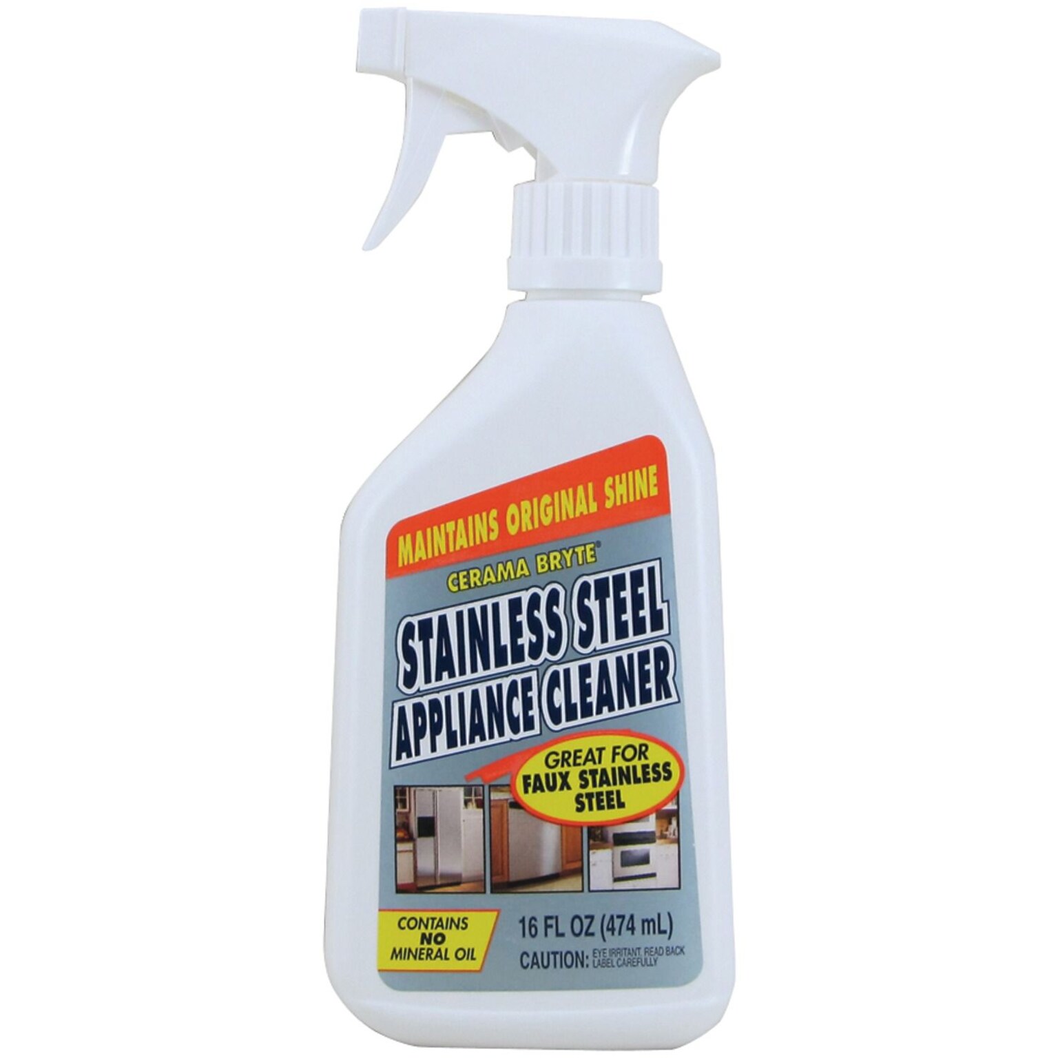 Cerama Bryte 40616 Stainless Steel Appliance Cleaner, 16 oz (GVI40616)