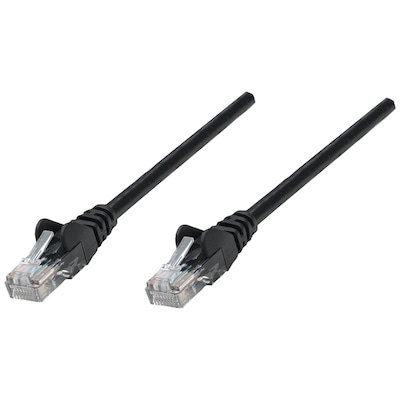 UPC 766623320740 product image for Intellinet Network Solutions CAT-5E UTP 3 Foot PVC Patch Cable, Black (320740) | | upcitemdb.com