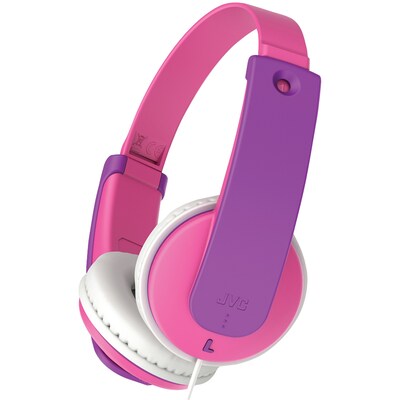 JVC Kids Over-Ear Headphones, Pink (HAKD7P)