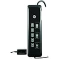 GE 8 Outlet Home/Office, 4 Cord, Black (34117)