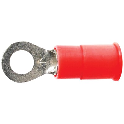 The Install Bay Vinyl Ring Terminals (22–18 Gauge, #8, 100 pk)(RVRT8)