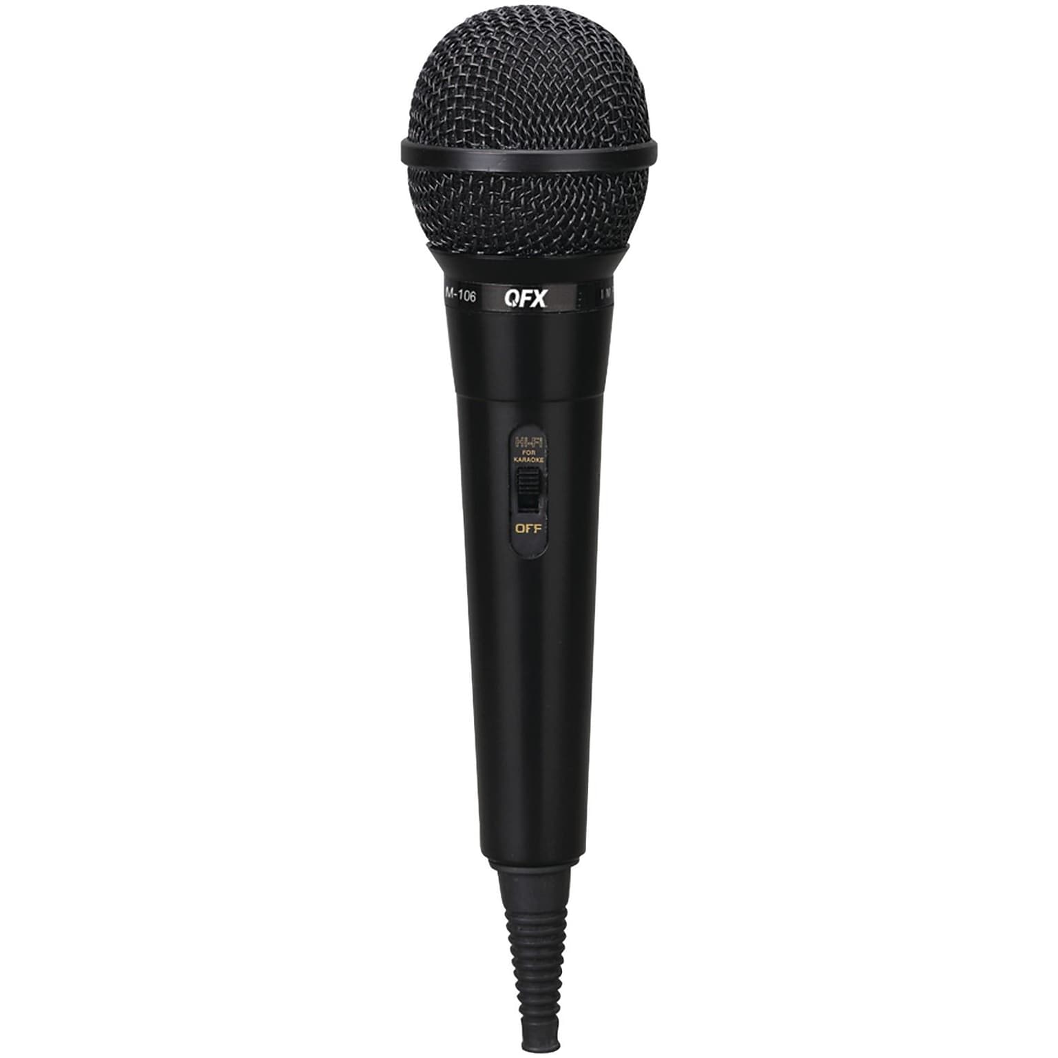 Qfx M-106 Unidirectional Dynamic Microphone with 10ft Cable