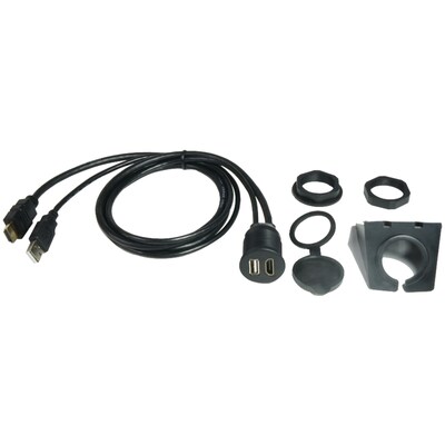 PAC Audio Dash-Mount Extension Cables for HDMI & USB, 3ft (HDMI-USB-CBL)