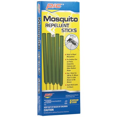 PIC Area Mosquito Repellent Sticks, Pack of 5 (Mos-stk)