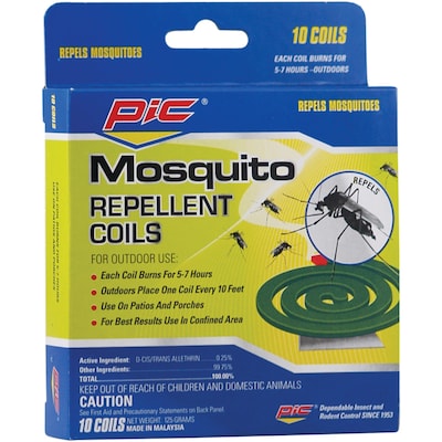 PIC Mosquito Repellent Coils, 10/Pack
