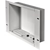 Peerless-AV In-Wall In-Wall Recessed Cable Management Metal Box with Knockout with Outlet (IBA2AC-W)