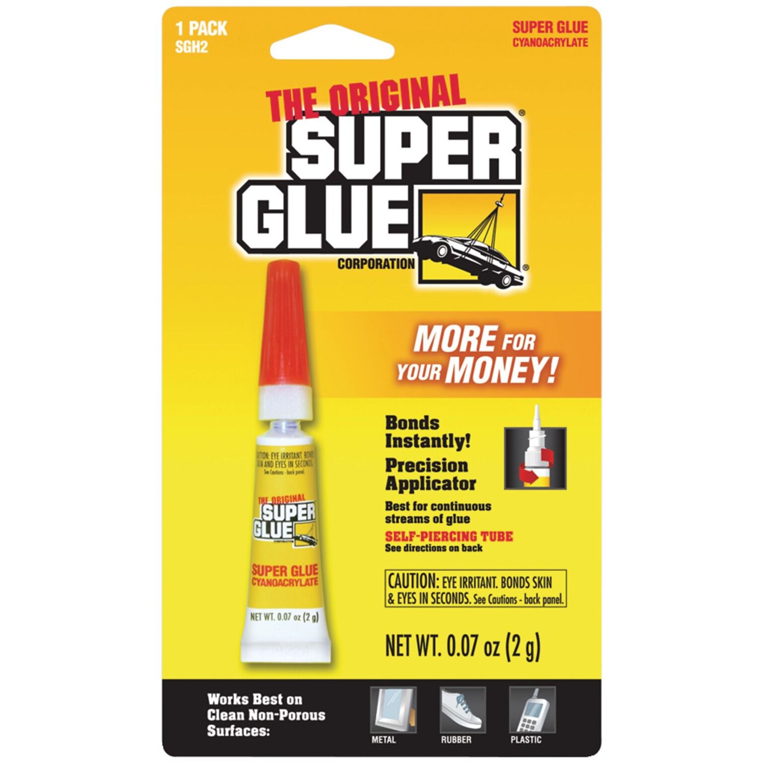 Super Glue Single Use Super Glue, 0.07 oz. (SGCSGH2)