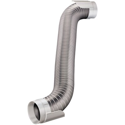 Deflect-O 8 Semi-Rigid Aluminum Dryer Vent Hookup Kit, Easy Connecting Duct (VENHUPK8WA4)